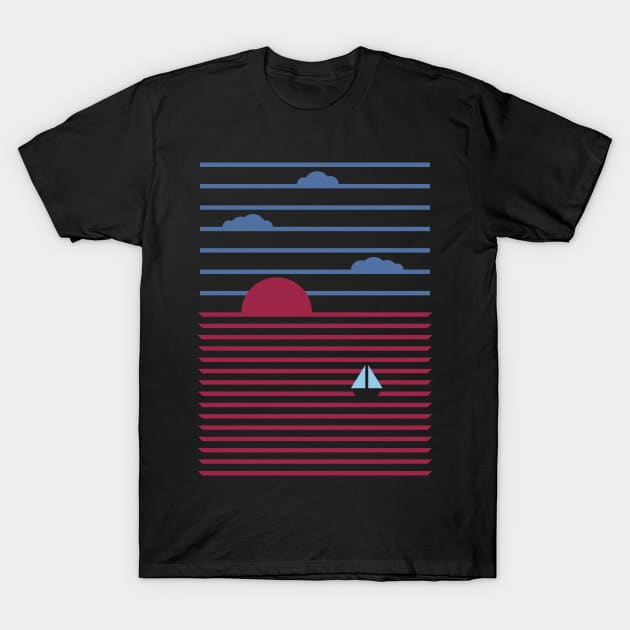 Plain Sailing T-Shirt by Thepapercrane